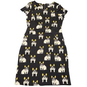 Smashed Lemon BV womens' dress‎ size L40 (Small) quilted fabric back zipper